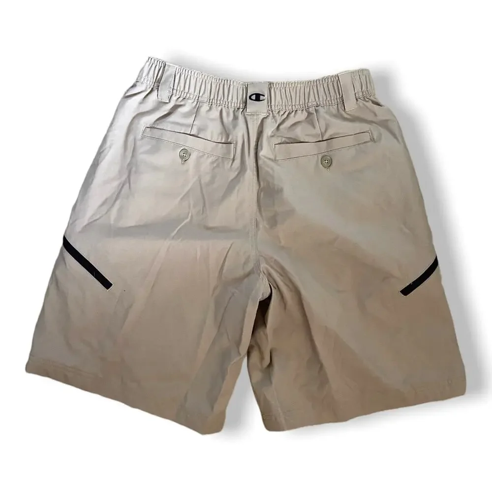 Champion Mens‎ Shorts Size Medium Khaki Coaches Double Dry 8581 NEW